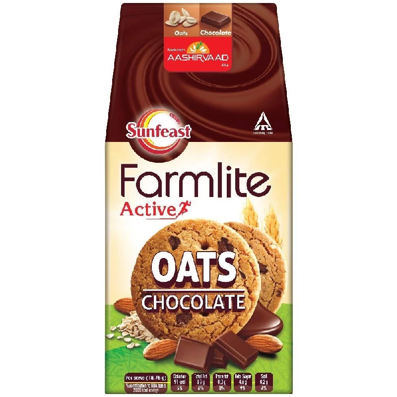 Sunfeast Farmlite Oats with Chocolate Cookies, 150 g-1.webp